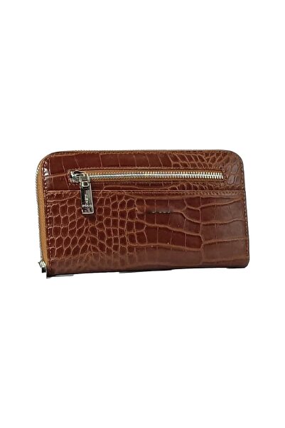 DUYGUSHOESBAG محفظة نسائية بسحاب مقاس كبير، حجرة واحدة واسعة، نمط كروكو