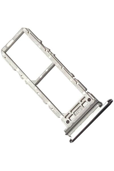 tekyerdenal Samsung Galaxy Note 10 N970 Sim Card Tray Silver