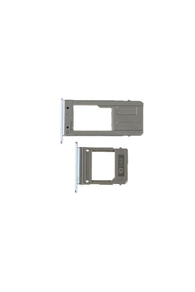 tekyerdenal Samsung Galaxy A720 Sim Card Tray Blue Double Compatible