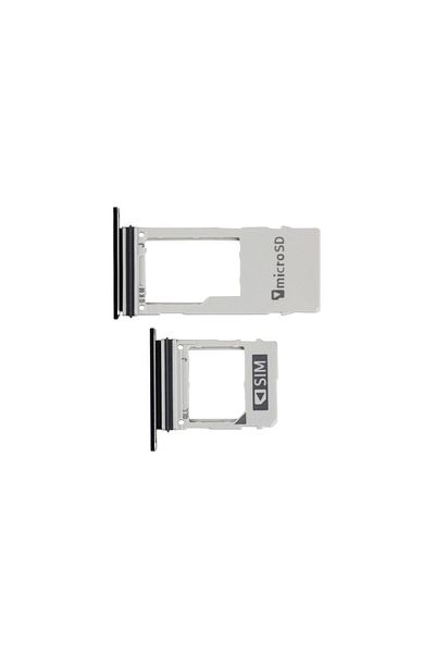 tekyerdenal Galaxy A8 Plus 2018 A730 Sim Card Tray Black Compatible