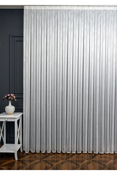 Evdepo Home Ecru Taç, cu dungi, gata de utilizare - pliuri obișnuite, perdea ...