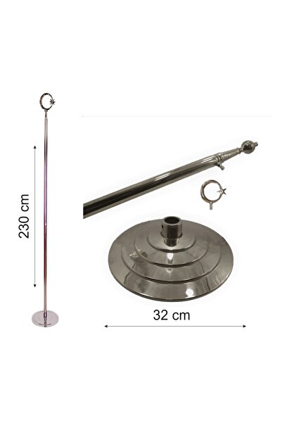 Bayrak Online Makam Türk Bayrağı Direkli Takım