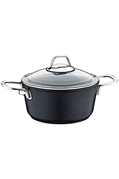 OLİKA Siyah Inci 28 Cm Kısa Tencere