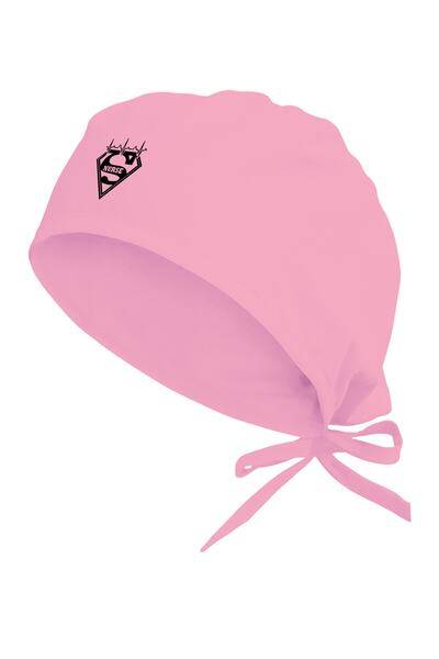 Tasarım Trend Super Nurse Ekg Cerrahi Bone | Hemşire Bonesi Pembe