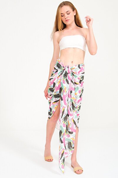 Miespiga Πολύχρωμη εμπριμέ φούστα Pareo