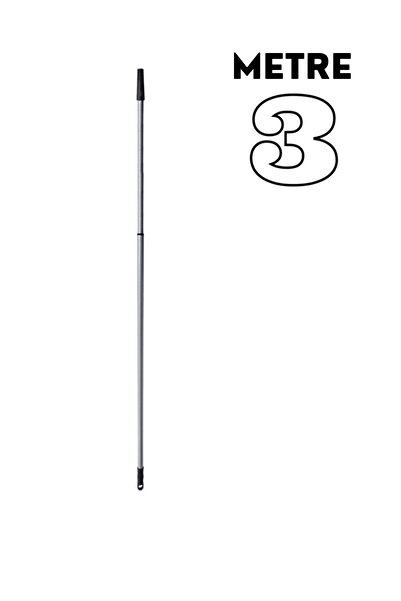 Oliva Nero Teleskopik Uzatmalı Metal Sırık Sap 3 Metre