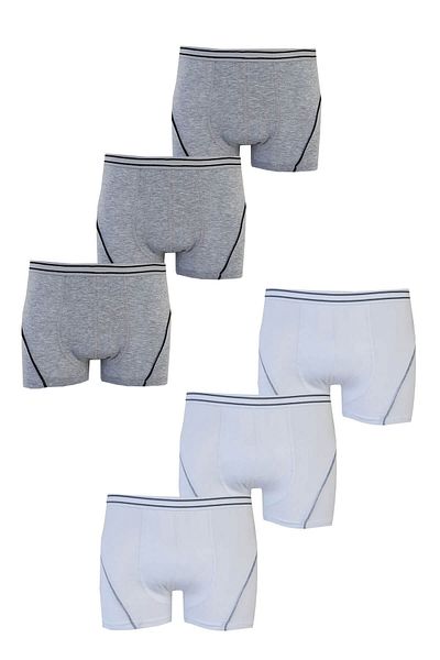 Hepsine Rakip Σετ 6 αγοριών Lycra Cotton Boxer Ποιοτικά εσώρουχα