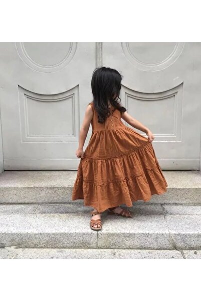 Bebeu Domestic Country Model - 100% Organic Double Layer Muslin Girl's Dress