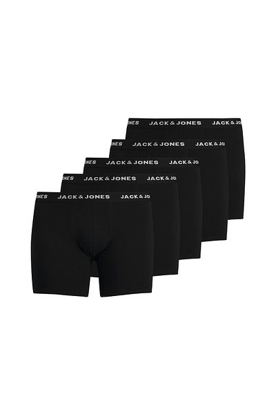 Jack & Jones Πακέτο 5 μονόχρωμων μπόξερ- Μεγάλο μέγεθος