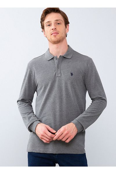 U.S. Polo Assn. Polo Neck Regular Fit Gray Men's Sweatshirt - G081gl082.000.838920