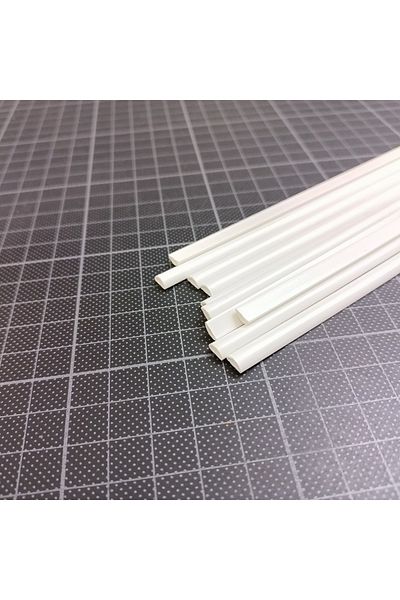 GVN ART D Profile Plastic Slat 8mm 50cm 10 Pieces