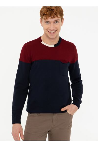 U.S. Polo Assn. Ανδρικό πουλόβερ Kanbera με λαιμόκοψη ποδηλάτου, στενή εφαρμο...