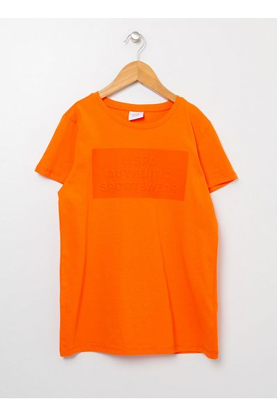 U.S. Polo Assn. 9-10 Years Old Orange T-Shirt