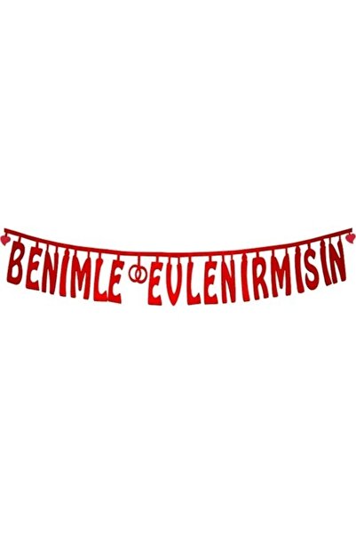 Happyland Sevgililer Günü Evlilik Teklifi Benimle Evlenir Misin? Keçe Yazı Kı...