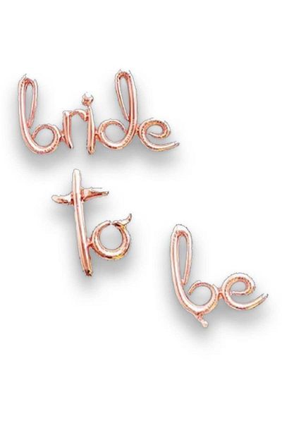 Happyland Bride To Be Rose Gold Foil Balloon Set