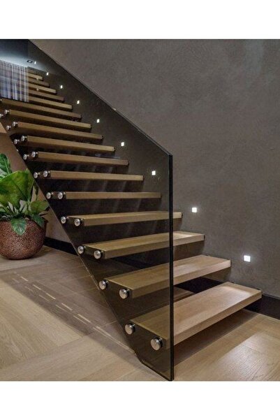 fullreyon Antrasit Kasa Sensörlü Beyaz Işık Merdiven Ve Basamak Armatürü