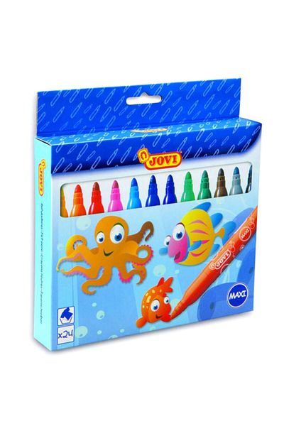 Jovi 24 Colors Washable Maxi Felt Tip Pen /