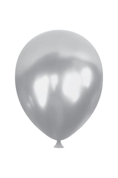 Kikajoy Metallic Silver Balloon 40pcs
