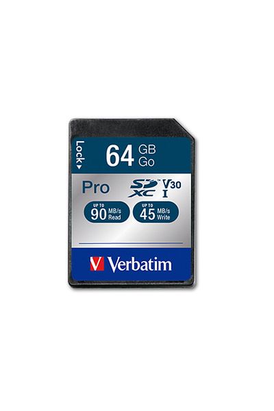 Verbatim 64gb Sdxc Pro U3 Memory Card