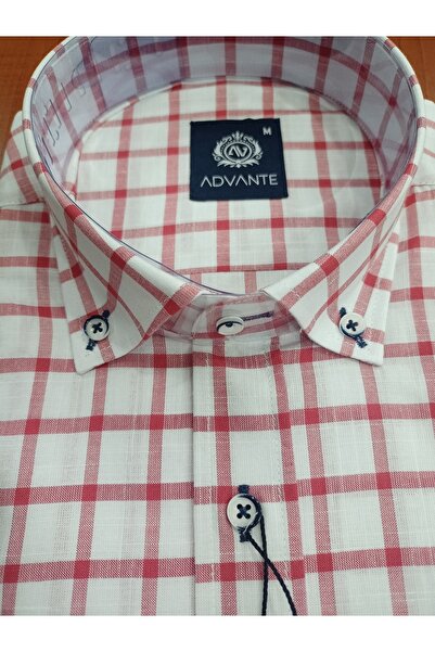 ADVANTE Cotton Short Sleeve Classic Men's Shirt with Pockets