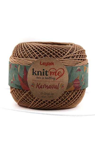 knitme Karnaval 50 Gr 5'li Paket Sağlam Tüylenmez Solmaz Polyestser El Örgü Ipi Taka Yarn (1779)