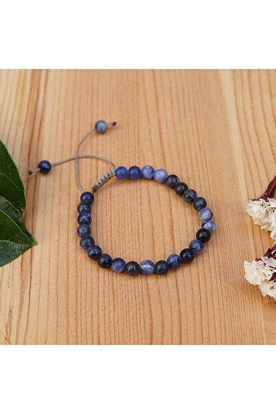 Deniz Doğal Taş سوار من الحجر الطبيعي المعتمد من الصوداليت الأزرق - 6 ملم