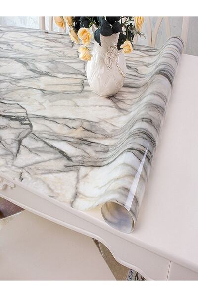 ceren muşamba masa örtüsü Thick Marble Pattern PVC Tablecloth