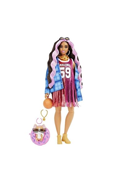 Barbie HDJ46 Barbie Extra - Κούκλα με καρό μπουφάν