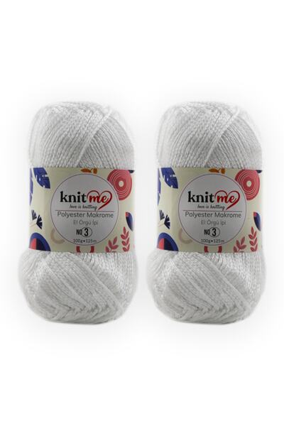 knitme Πολυεστέρας Macrame 100 Gr 5 Pack Πλεκτό Χέρι Σπάνιο Taka Yarn (801)