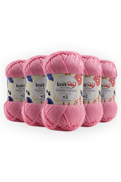 knitme Πολυεστέρας Macrame 100 Gr 5 Pack Πλεκτό Χέρι Σπάτσο Taka Yarn (816)