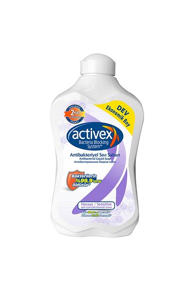Activex Antibacterial Liquid Soap Sensitive 2x1.5lt