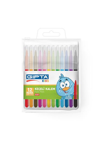 Gıpta Felted Crayons 24 Colors with PVC Bag K4020