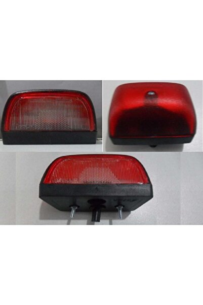 ASFAR 2 Adet Arka Plaka Lambası P100 Kırmızı Kapaklı Unıversal