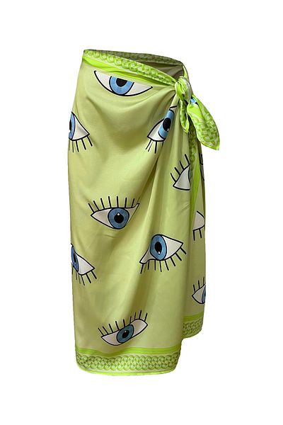 Bolder Elena Green Eyes Satin Pareo 145*95 (Does not show inside)
