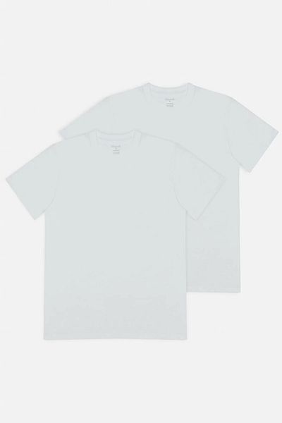 Kom Ανδρικό μπλουζάκι Eduardo Crew Neck 2 Pack, 100% βαμβακερό κοντομάνικο μπλουζάκι με λαιμόκοψη