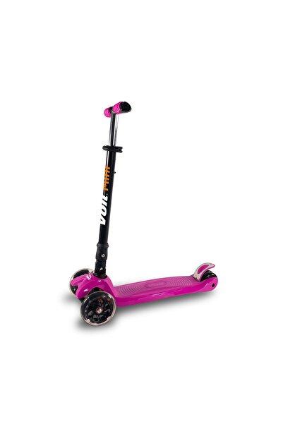 Voit 3 Wheels Foldable Lighted Mini Scooter - Fuchsia
