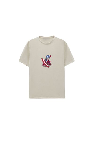 C&C OKULCUNUZ Μπλουζάκι Unisex Oversize Captain America