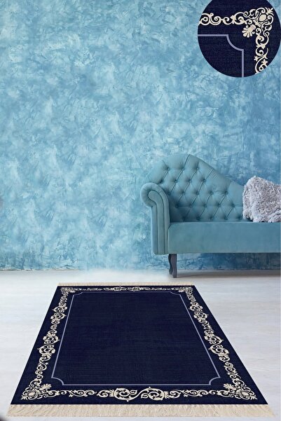 on the clouds Osmanlı Motif Çerçeveli Dijital Baskı Yıkanabilir Kaymaz Taban ...