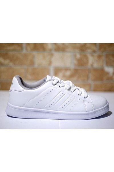 Jump 15306 Αθλητικά παπούτσια για περπάτημα Unisex Λευκή Ορθοπεδική Σόλα με κορδόνια