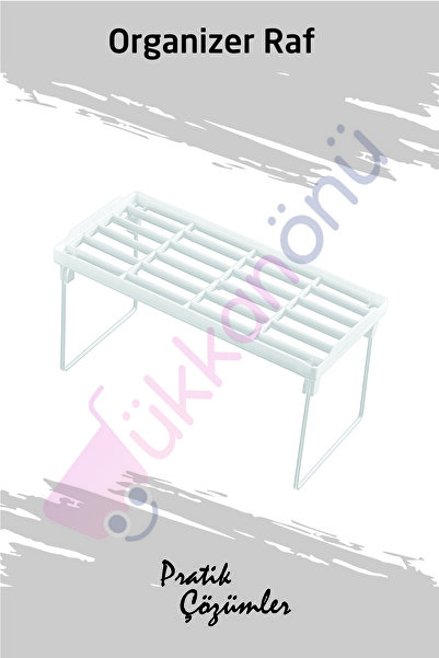 Dükkanönü Organizator simplu pentru dulap Raft Bucătărie Birou Blat Organizator Mic