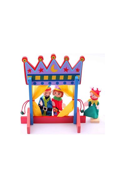 PİRAMİGO Wooden Theater Puppet Set