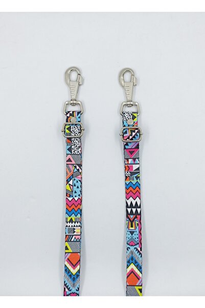 razar Etnik Desenli Eller Serbest Köpek Gezdirme Kayışı / Hands Free Bel Tasması Karısık Renk