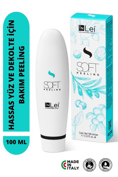 İnLei Soft Peeling Kaşlar, Yüz Ve Dekolte Için Arındırıcı Nemlendirici Cilt B...