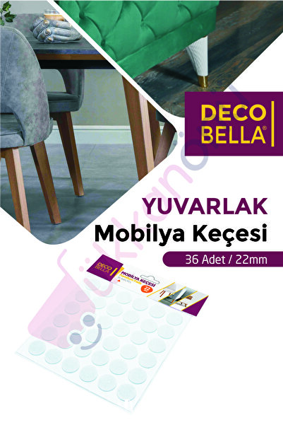 Dükkanönü Yapışkanlı Sandalye Koltuk Mobilya Ayak Keçesi Zemin Koruyucu Keçe ...