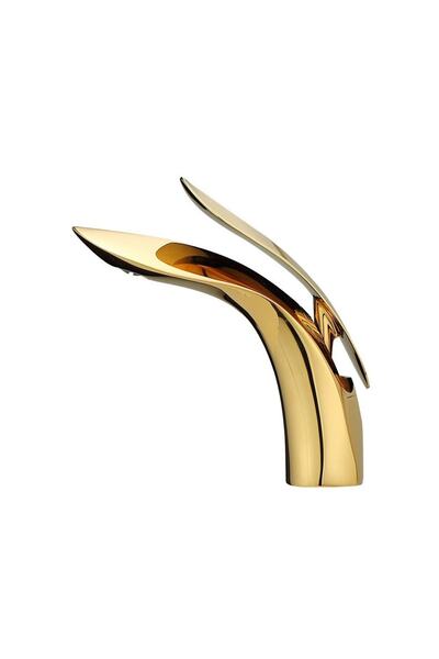Fause Sink Faucet Leaf Gold Gold Klb103-g