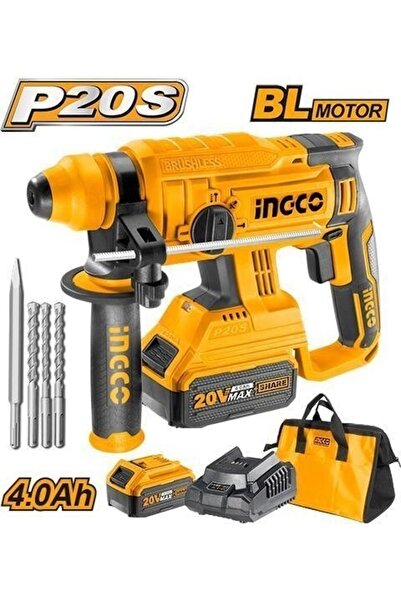 Ingco Li-ion Akülü Kırıcı Delici 1.5j 20v 4.0ah