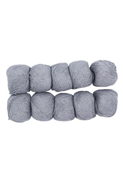 Spagettiyarn Slim Cotton 10 Pack Γκρι Πλεκτό Νήμα