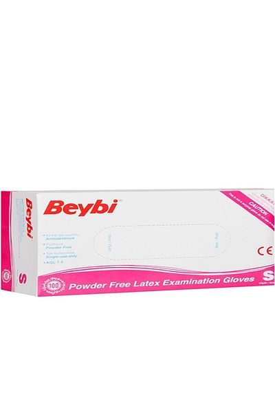 Beybi قفازات لاتكس خالية من البودرة، مقاس S، 20 صندوقًا