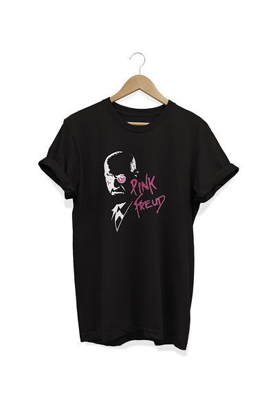 remonz Μπλουζάκι Sigmund ''Pink'' Freud Printed Oversize 100% βαμβάκι