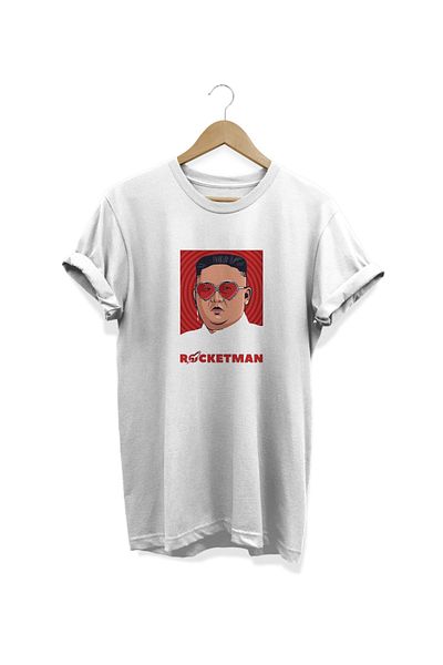 remonz Rocketman Kim Jong Un εμπριμέ μπλουζάκι Oversize